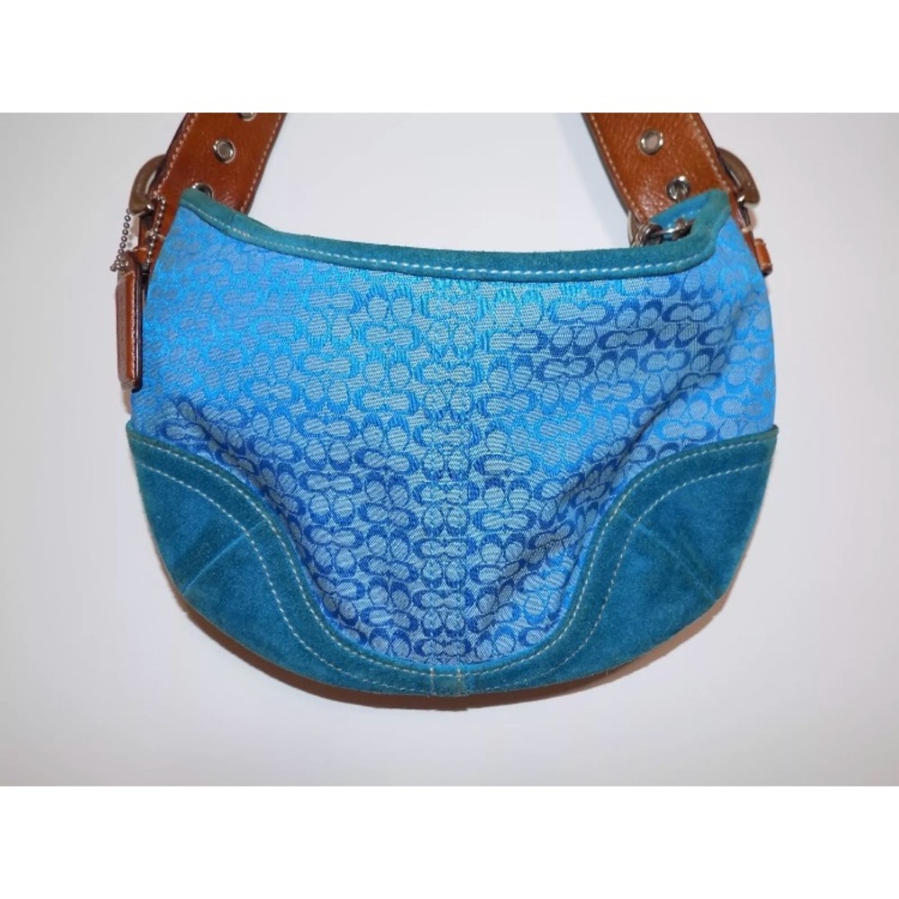 Blue coach purse. Small shoulder bag